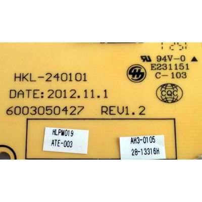 FUENTE DE PODER / RCA HKL-240101 / 6003050427 / AH3-0105 / HLPM019 / MODELOS LEDV2488A-C / DE24T7H / TE247AH-WT / PLEDV2213A / LED24T7TEH - Imagen 3